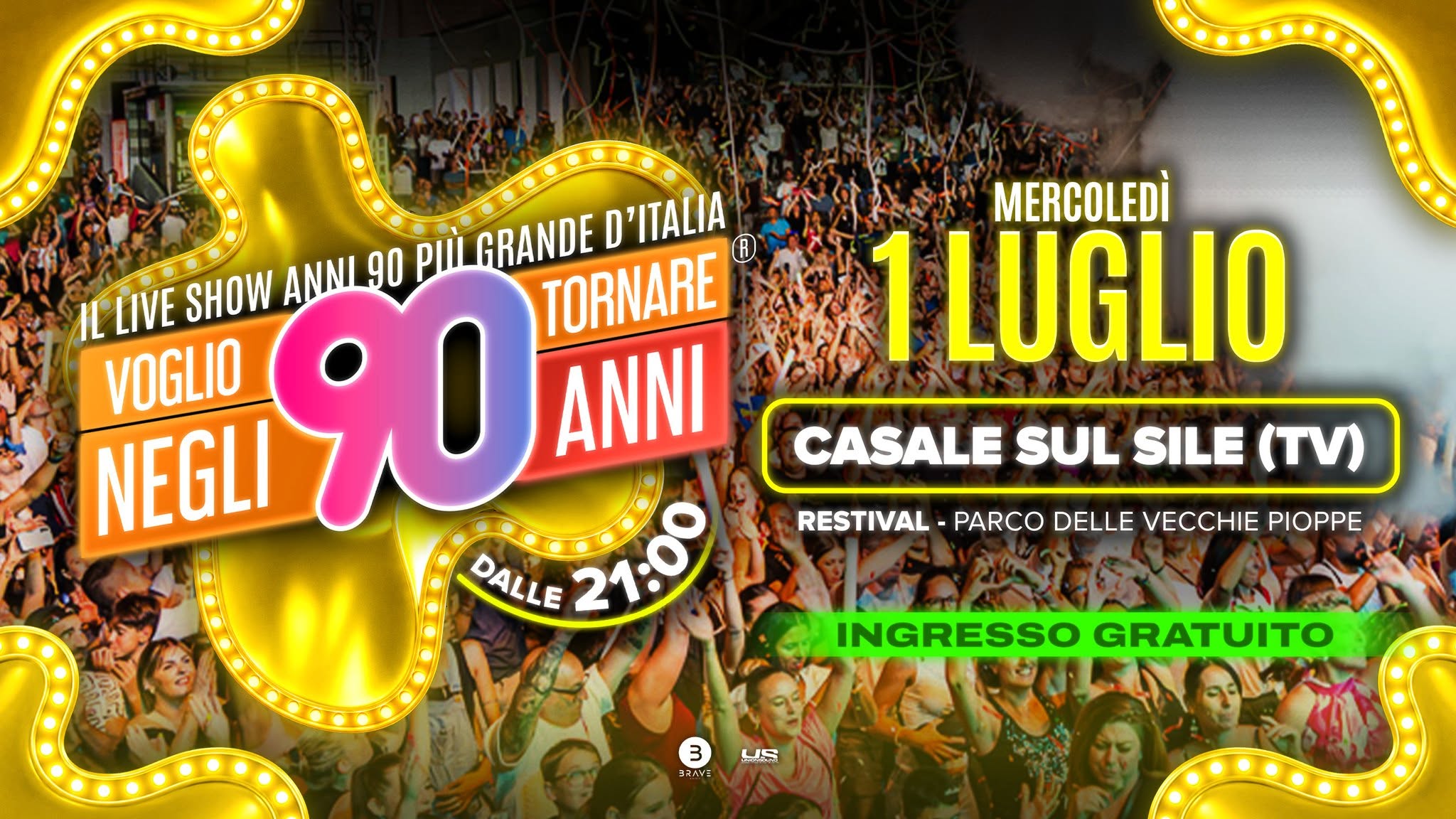 Evento Voglio Tornare Negli Anni 90 r – Casale sul Sile (TV) Locandina Voglio Tornare Negli Anni 90 r – Casale sul Sile (TV) - mercoledì 1 luglio ore 21:00 - 23:00