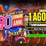 Immagine evento Voglio Tornare Negli Anni 90 r – Vistarino (PV) a Vistarino (PV) Voglio Tornare Negli Anni 90 r - Vistarino (PV) a Vistarino (PV) il 1 agosto 2026