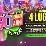 Voglio Tornare Negli Anni 90 ® • San Colombano al Lambro (MI) Voglio Tornare Negli Anni 90 r – San Colombano al Lambro (MI) a San Colombano al Lambro (MI) il 4 luglio 2026