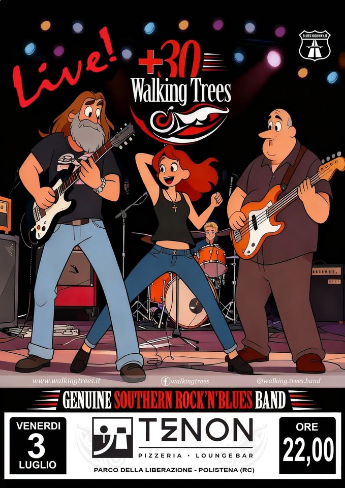 Evento Walking Trees live – Tenon Locandina Walking Trees live – Tenon - venerdì 3 luglio ore 22:00 - 00:00