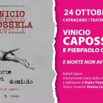 24.10 - Vinicio Capossela - E Morte Non Avrà Dominio - Catanzaro, Teatro Politeama a Catanzaro (CZ) il 24 ottobre 2026