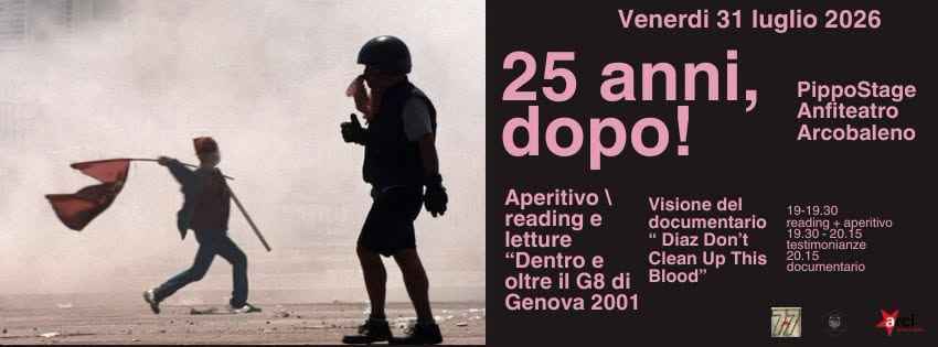 Evento 25 Anni, Dopo! Locandina 25 Anni, Dopo! - venerdì 31 luglio ore 19:00 - 21:00