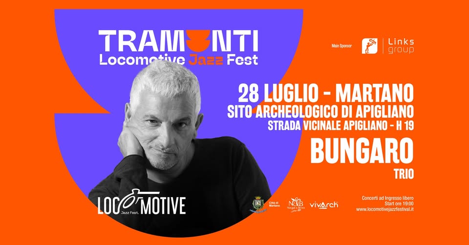 Evento 28 Luglio Martano – Bungaro – Trio Locandina 28 Luglio Martano – Bungaro – Trio - martedì 28 luglio ore 18:00 - 20:00