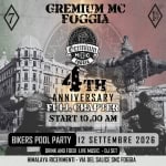 Immagine evento 4° Anniversary Gremium Mc Foggia a Foggia (FG) 4° Anniversary Gremium Mc Foggia a Foggia (FG) il 12 settembre 2026