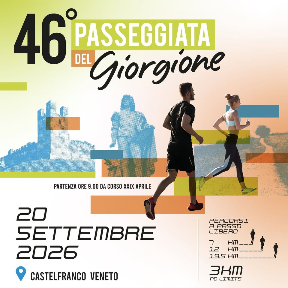 Evento 46 Passeggiata del Giorgione Locandina 46 Passeggiata del Giorgione - domenica 20 settembre ore 09:00 - 11:00