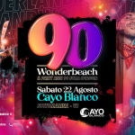Immagine evento 90 WONDERBEACH r Cayo Blanco – Sottomarina (Ve) Il Party Anni 90 sulla spiaggia! a Chioggia (VE) Potrebbe essere un contenuto grafico raffigurante il seguente testo "90 Wonderbeach 正 PARTY ANNN PARTYA9SU 90SWN FREE FREEENTRY ENTRY PART PARTYTIME: TIME: 20:00 LATE DZONA- LUNGOMAREADRIATICO LUNGOMARE ADRIATICO CHIOGGIA C/DZONA-LUNGOMAREADRIATICO 11 VE rOWeneDo villabarbieri extraextra Sabato 22 Agosto Cayo Blanco SOTTOMARIIA EAN AYO BLANCO 208 2024 MIGLIOR MIGLIOR ANNI90 AHHИΥ WITA EVENTO EVENTO DITALIA D'ITALA ー 당신 MHKC MKCM ه"