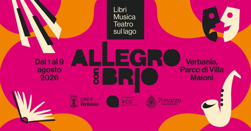 Evento Allegro con Brio 2026 Locandina Allegro con Brio 2026 - sabato 1 agosto ore 18:00 - 20:00
