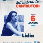 Immagine evento All’Ombra dei Cantatutori – Lidia – Spiaggia Libera Tutti a Pescara (PE) All'Ombra dei Cantatutori - Lidia - Spiaggia Libera Tutti a Pescara (PE) il 6 agosto 2026