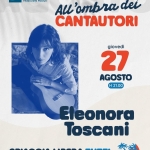 Immagine evento All’Ombra dei Cantautori – Eleonora Toscani – Spiaggia Libera Tutti a Pescara (PE) All'Ombra dei Cantautori - Eleonora Toscani - Spiaggia Libera Tutti a Pescara (PE) il 27 agosto 2026