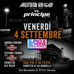 Immagine evento Alterego Vs Principe San Pio X In Festa Campetto Di Via Biondella – Verona a Verona (VR) Alterego Vs Principe San Pio X In Festa Campetto Di Via Biondella - Verona a Verona (VR) il 4 settembre 2026
