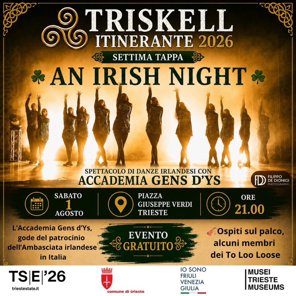 Evento An Irish Night Locandina An Irish Night - sabato 1 agosto ore 21:00 - 23:00