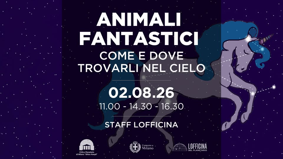 Evento Animali Fantastici Come E Dove Trovarli Nel Cielo Locandina Animali Fantastici Come E Dove Trovarli Nel Cielo - domenica 2 agosto ore 11:00 - 17:30