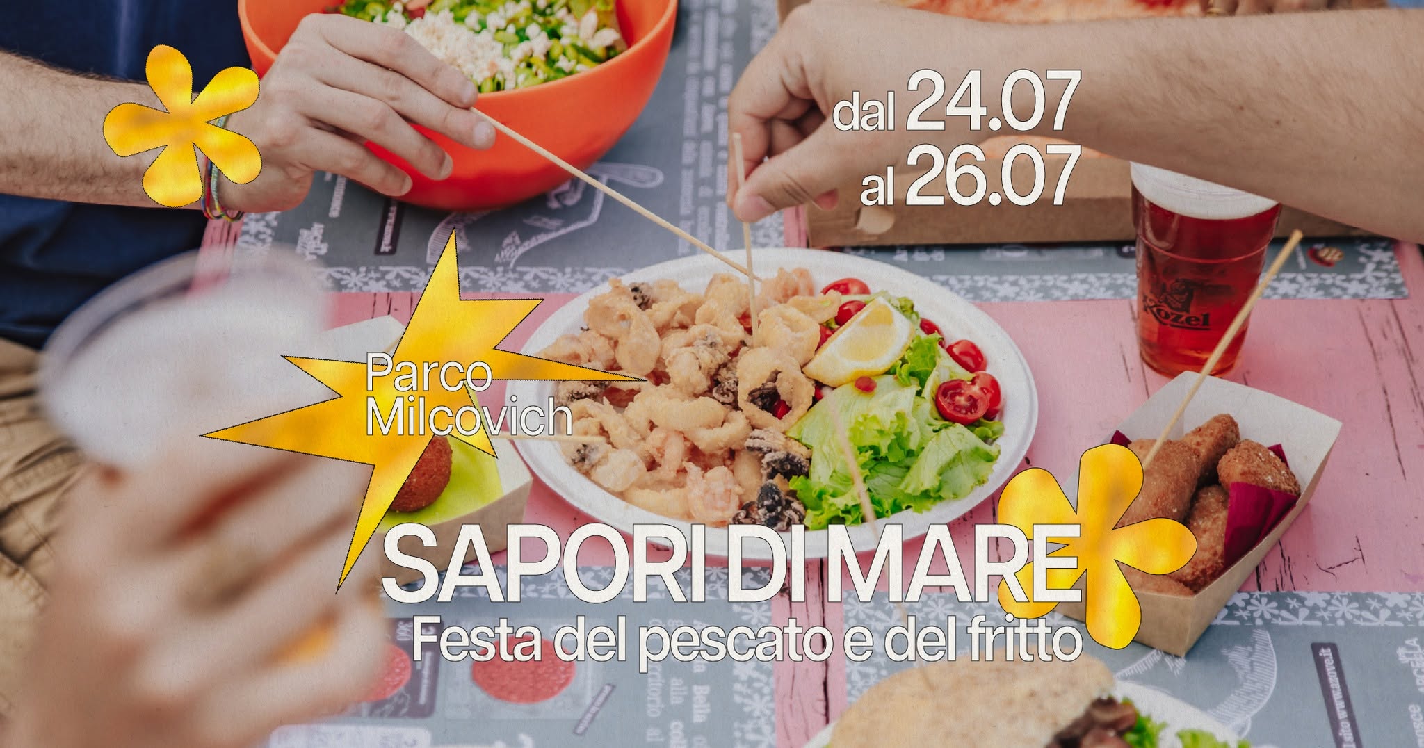 Evento Arcella Bella – Sapori di mare – Festa del pescato e del fritto Locandina Arcella Bella – Sapori di mare – Festa del pescato e del fritto - da venerdì 24 luglio - domenica 26 luglio 2026 ore 19:00 ore 23:00