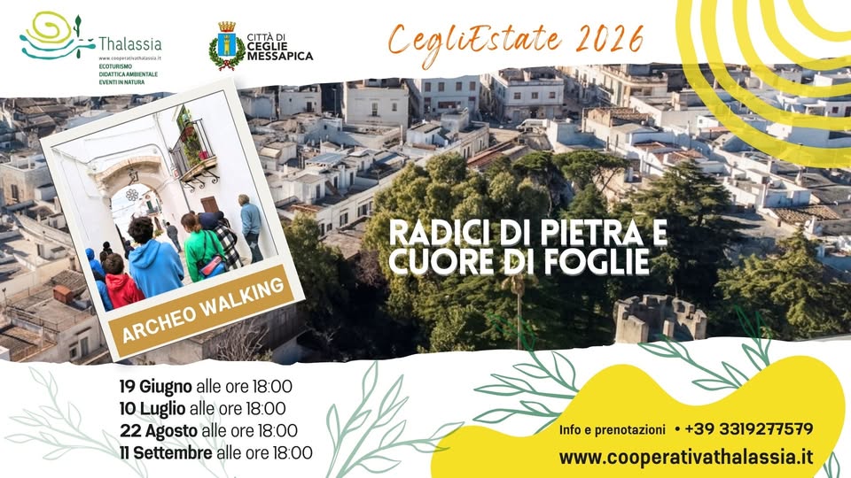 Evento Archeo Walking Locandina Archeo Walking - sabato 22 agosto ore 18:00 - 20:00