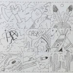 Immagine evento Archivi dell’underground italiano al Mart a Rovereto (TN) Potrebbe essere un'illustrazione raffigurante fico d'India e il seguente testo "OASK?!"