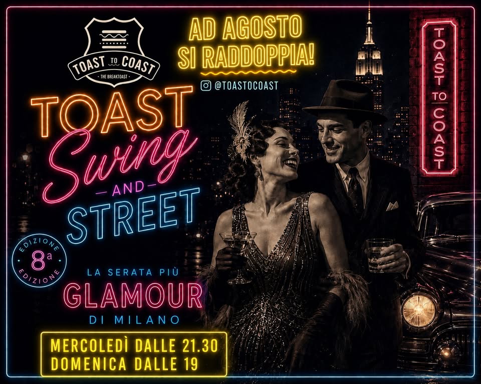 Evento Bicocca Toast Swing & Street – 8a edizione – Garlajazz and his swingers Locandina Bicocca Toast Swing & Street – 8a edizione – Garlajazz and his swingers - mercoledì 26 agosto ore 21:30 - 23:30