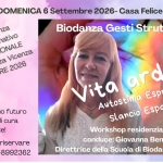 Immagine evento Biodanza Gesti strutturanti “Vita ardente” – Speciale workshop residenziale a Casa Felice a Arcugnano (VI) Biodanza Gesti strutturanti "Vita ardente" - Speciale workshop residenziale a Casa Felice a Arcugnano (VI) il 5 settembre - 6 settembre 2026