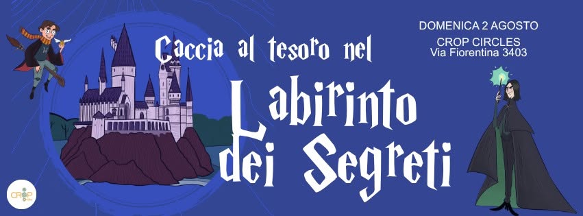 Evento Caccia al tesoro nel Labirinto dei Segreti Locandina Caccia al tesoro nel Labirinto dei Segreti - domenica 2 agosto ore 18:00 - 20:00