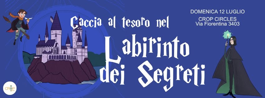 Evento Caccia al tesoro nel Labirinto dei Segreti Locandina Caccia al tesoro nel Labirinto dei Segreti - domenica 12 luglio ore 18:00 - 20:00