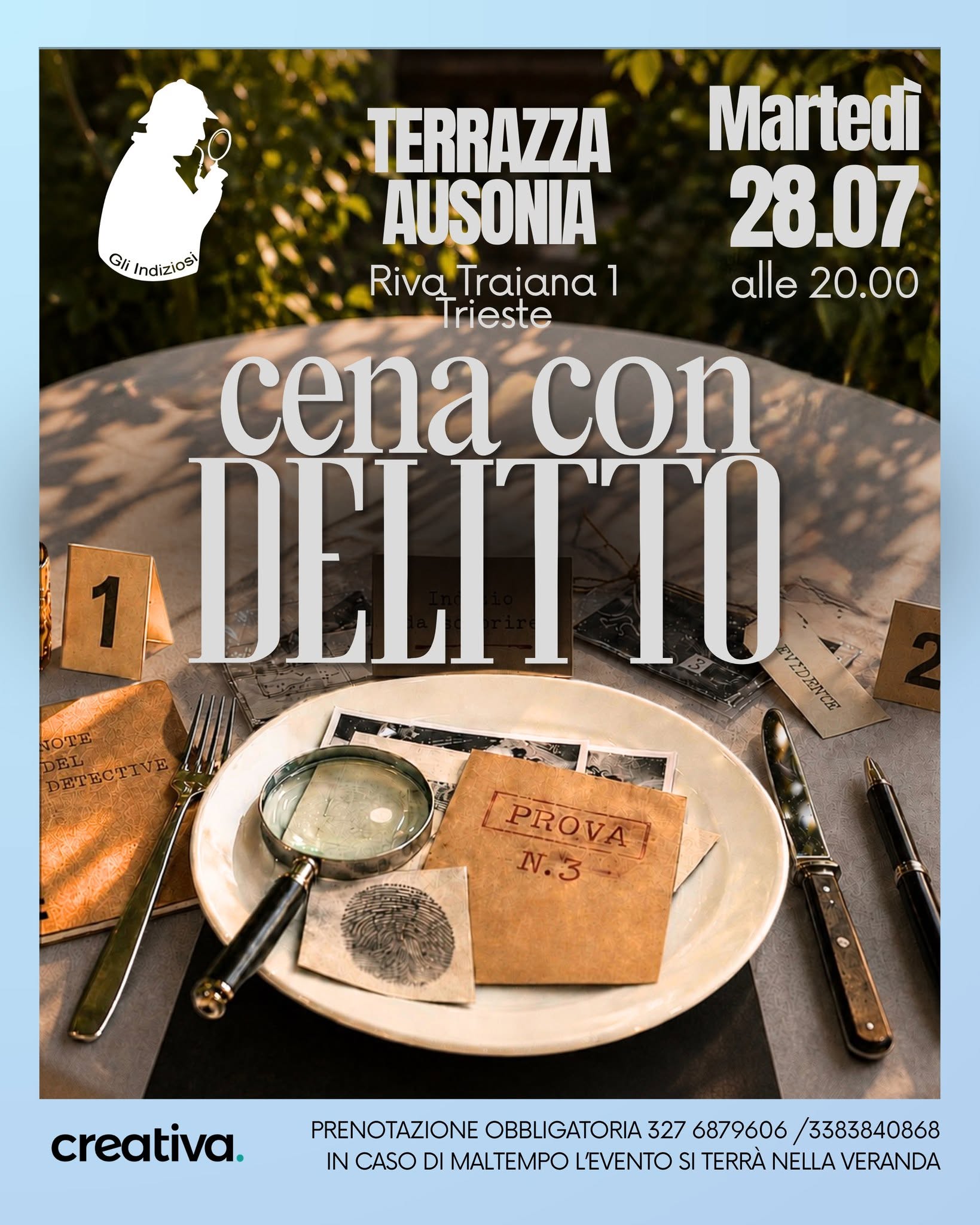 Evento Cena con Delitto Locandina Cena con Delitto - martedì 28 luglio ore 20:00 - 22:00