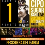 Immagine evento Cipo Sugar Band Live! Campo Sportivo San Benedetto in Festa Lugana! (Verona) a Peschiera del Garda (VR) Cipo Sugar Band Live! Campo Sportivo San Benedetto in Festa Lugana! (Verona) a Peschiera del Garda (VR) il 1 agosto 2026