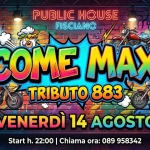 Immagine evento ComeMax ( Tributo 883 & Max Pezzali) live al PH a Fisciano (SA) ComeMax ( Tributo 883 & Max Pezzali) live al PH a Fisciano (SA) il 14 agosto 2026