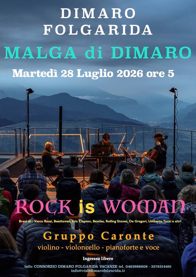 Evento Concerto all’alba a Dimaro Folgarida Locandina Concerto all’alba a Dimaro Folgarida - martedì 28 luglio ore 05:00 - 07:00
