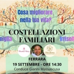 Immagine evento Costellazioni Familiari a Ferrara a Ferrara (FE) Costellazioni Familiari a Ferrara a Ferrara (FE) il 19 settembre 2026