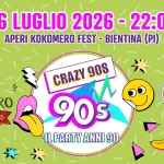 Immagine evento Crazy90S @Bientina (Pi) a Santa Maria a Monte (PI) Crazy90S @Bientina (Pi) a Santa Maria a Monte (PI) il 26 luglio 2026