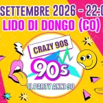 Immagine evento Crazy90s @Lido di Dongo (CO) a Dongo (CO) Crazy90s @Lido di Dongo (CO) a Dongo (CO) il 25 luglio 2026