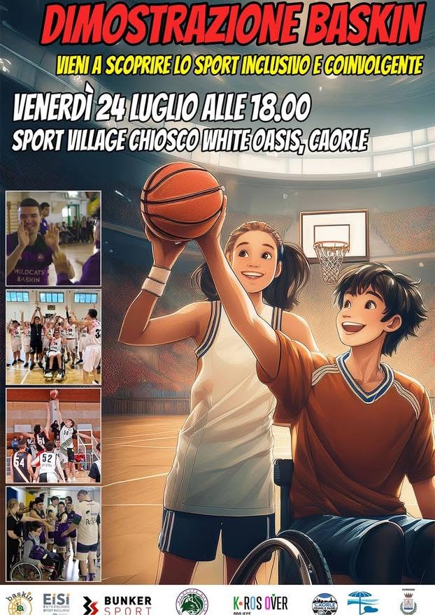 Evento Dimostrazione Baskin Locandina Dimostrazione Baskin - venerdì 24 luglio ore 18:00 - 20:00
