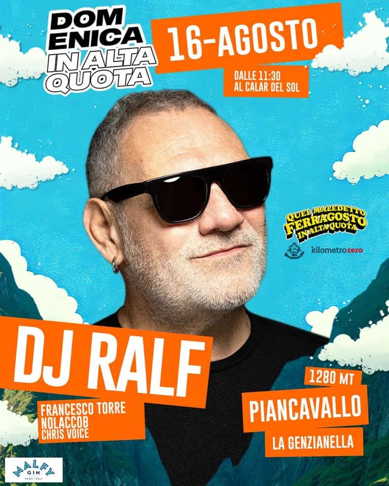Evento DJ RALF a La Genzianella, Piancavallo – Domenica 16 Agosto 2026 Locandina DJ RALF a La Genzianella, Piancavallo – Domenica 16 Agosto 2026 - domenica 16 agosto ore 11:30 - 13:30