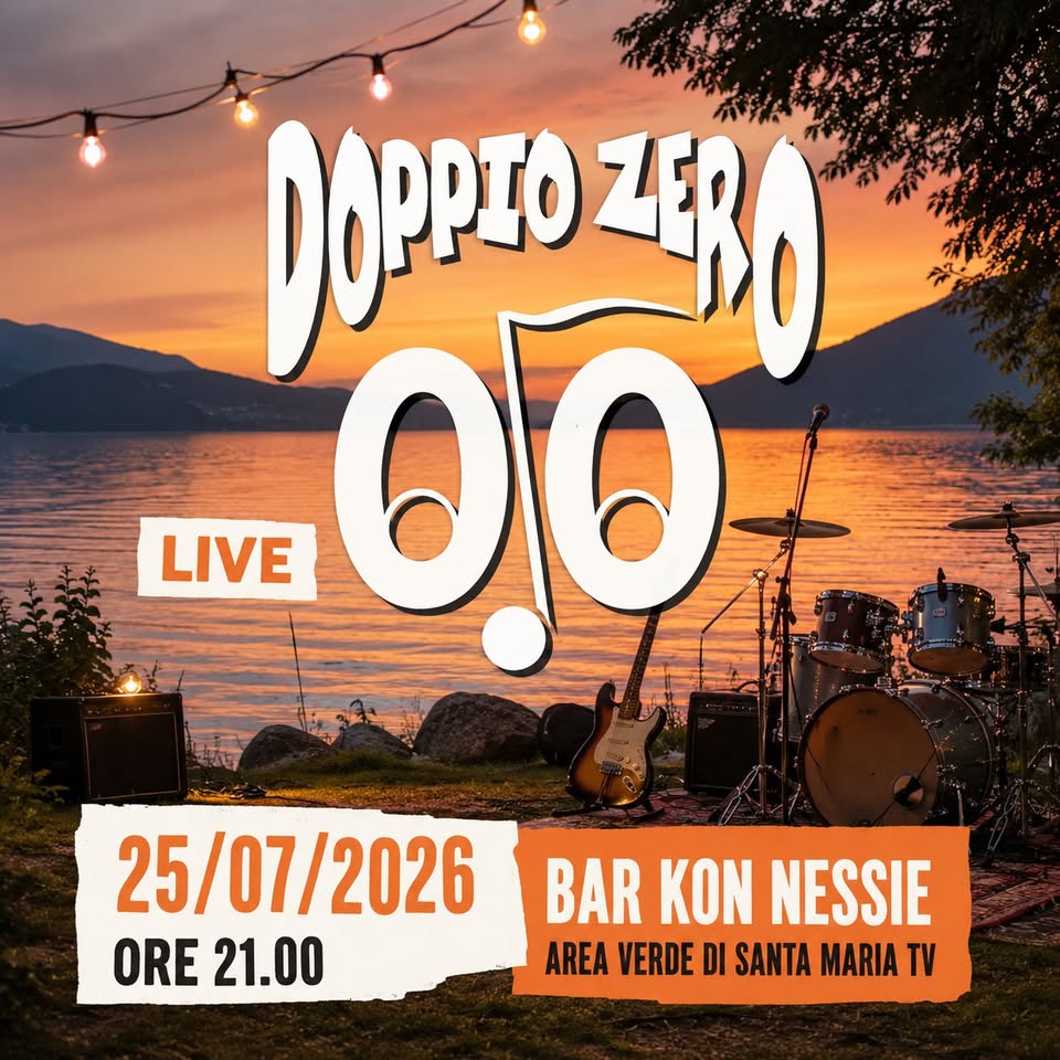 Evento Doppio Zero – Kon Nessie – S. Maria Tv Locandina Doppio Zero – Kon Nessie – S. Maria Tv - sabato 25 luglio ore 16:00 - 18:00
