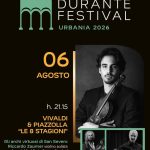 Immagine evento Durante Festival – Gli archi virtuosi di San Severo – Le 8 Stagioni – Vivaldi – Piazzolla a Urbania (PU) Durante Festival - Gli archi virtuosi di San Severo - Le 8 Stagioni - Vivaldi - Piazzolla a Urbania (PU) il 6 agosto 2026