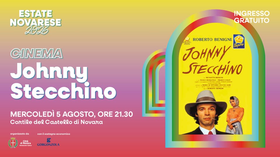 Evento Estate Novarese – Cinema all’aperto JOHNNY STECCHINO (1991) Locandina Estate Novarese – Cinema all’aperto JOHNNY STECCHINO (1991) - mercoledì 5 agosto ore 21:30 - 23:30