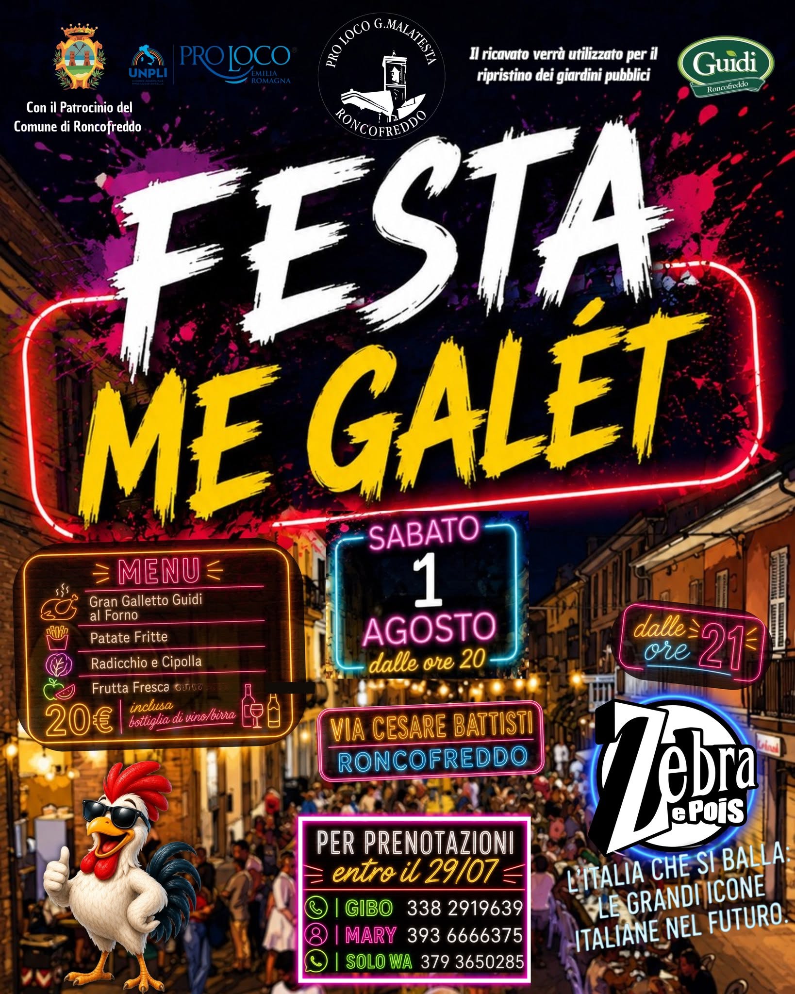 Evento Festa Me Galét Roncofreddo (FC) Locandina Festa Me Galét Roncofreddo (FC) - sabato 1 agosto ore 20:00 - 00:00