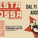 Immagine evento Festa Rossa 2026 – 14Esima Edizione – 11 – 16 Agosto – Perignano – Casciana Terme Lari (Pi) a Casciana (LU) Festa Rossa 2026 - 14Esima Edizione - 11 - 16 Agosto - Perignano - Casciana Terme Lari (Pi) a Casciana (LU) il 11 agosto - 15 agosto 2026