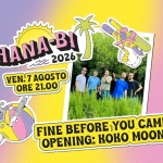Immagine evento Fine Before You Came – Hana – Bi, Marina di Ravenna (free entry) a Ravenna (RA) Potrebbe essere un contenuto di pop art raffigurante il seguente testo "HANABIN ん 2026 VEN.7AGOSTO 7 AGOSTO VEN. ORE21.00 ORE 21.00 FINE BEFORE YOU CAME"