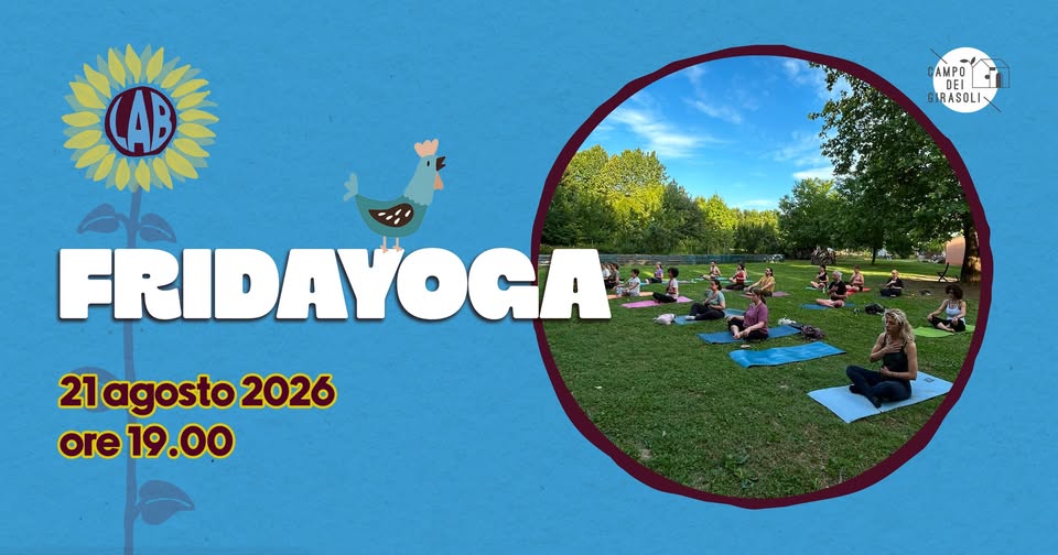 Evento Fridayoga Locandina Fridayoga - venerdì 21 agosto ore 19:00 - 20:00