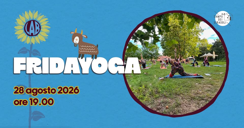 Evento Fridayoga Locandina Fridayoga - venerdì 28 agosto ore 19:00 - 20:00