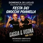 Immagine evento GAGGIA & VISONA’ Sagra dei Gnocchi Poianella – Bressanvido (Vi) a Sovizzo (VI) GAGGIA & VISONA' Sagra dei Gnocchi Poianella - Bressanvido (Vi) a Sovizzo (VI) il 26 luglio 2026