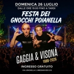 Immagine evento GAGGIA & VISONA’ Sagra dei Gnocchi Poianella – Bressanvido (Vi) a Sovizzo (VI) GAGGIA & VISONA' Sagra dei Gnocchi Poianella - Bressanvido (Vi) a Sovizzo (VI) il 26 luglio 2026