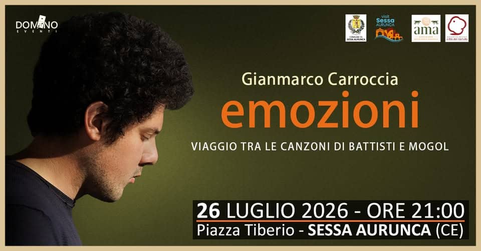 Evento Gianmarco Carroccia – EMOZIONI Locandina Gianmarco Carroccia – EMOZIONI - domenica 26 luglio ore 21:00 - 23:00