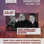 Immagine evento Giovedì Live 23/07 a Trieste Giovedì Live 23/07 a Trieste il 23 luglio 2026