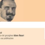 Immagine evento Gran Mondo a Gonzaga (MN) Potrebbe essere un contenuto grafico raffigurante il seguente testo "Gran Mondo Maria Pia Galeazzi racconta il romanzo del gonzaghese Adone Nosari a cento anni dalla sua pubblicazione Mercoledì 5 AGO ore21.00 ore 21.00"