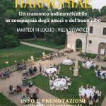 Immagine evento Harmoniae – apericena a Villa Selvatico a Battaglia Terme (PD) Harmoniae - apericena a Villa Selvatico a Battaglia Terme (PD) il 14 luglio 2026