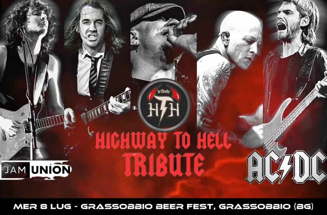 Evento Highway To Hell – Ac – Dc Tribute Live At Grassobbio Beerfest, Grassobbio (Bg) Locandina Highway To Hell – Ac – Dc Tribute Live At Grassobbio Beerfest, Grassobbio (Bg) - mercoledì 8 luglio ore 21:30 - 23:30