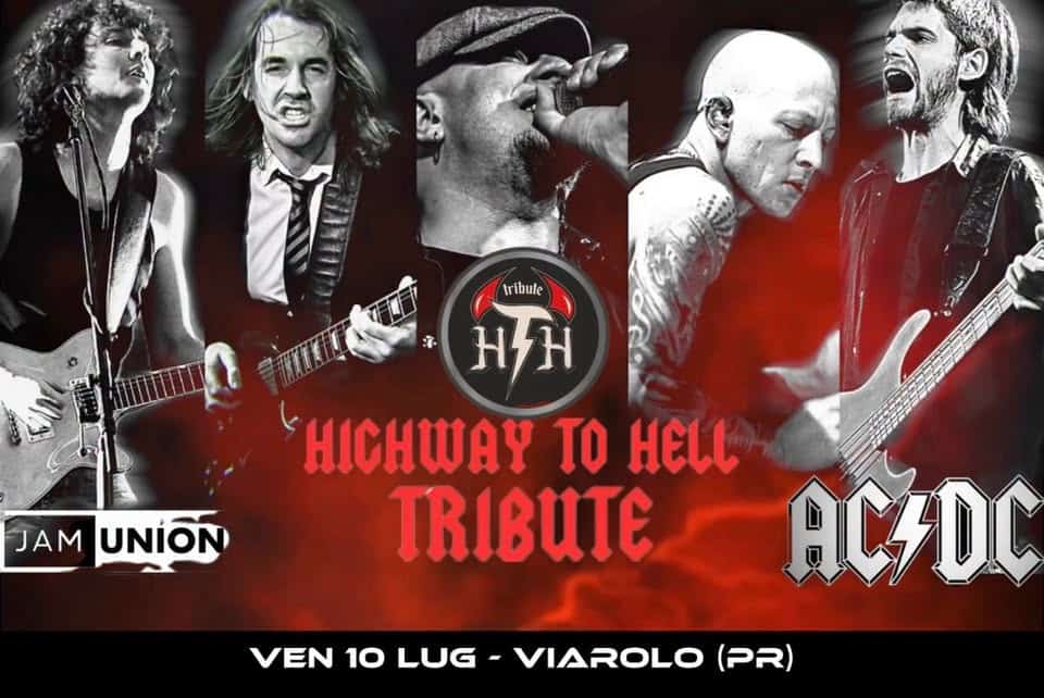 Evento Highway To Hell – Ac – Dc Tribute Live In Viarolo (Pr) Locandina Highway To Hell – Ac – Dc Tribute Live In Viarolo (Pr) - venerdì 10 luglio ore 21:30 - 23:30