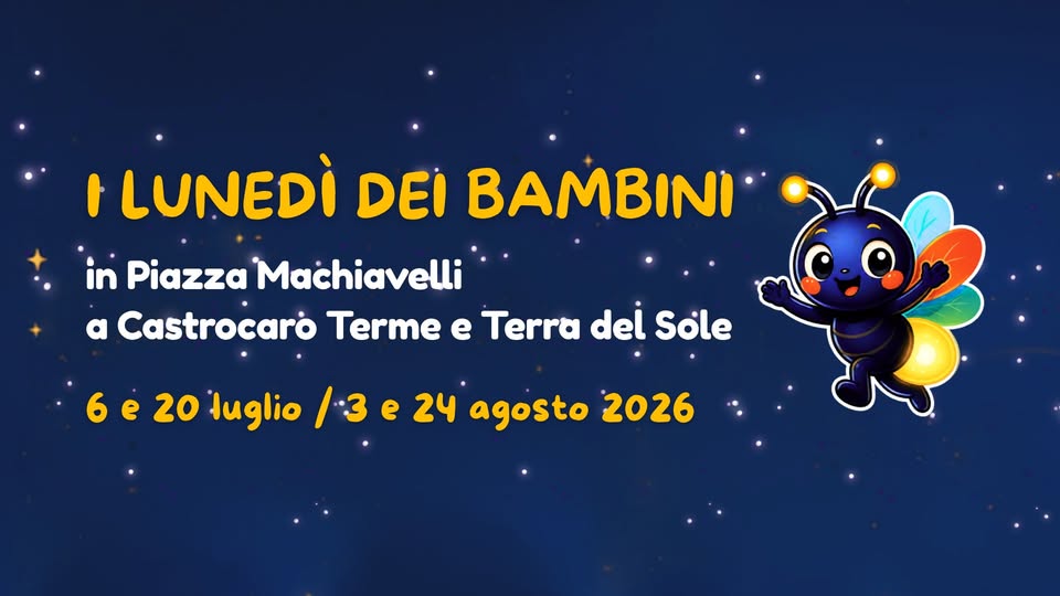 Evento I Lunedì Dei Bambini Locandina I Lunedì Dei Bambini - da lunedì 6 luglio - lunedì 24 agosto 2026 ore 19:00 ore 23:00