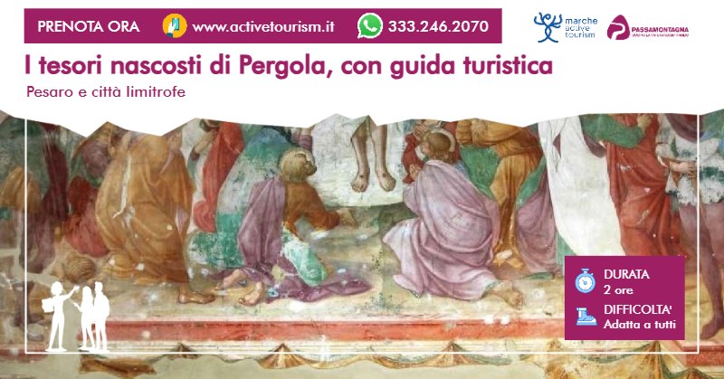 Evento I tesori nascosti di Pergola, con guida turistica Locandina I tesori nascosti di Pergola, con guida turistica - da domenica 2 agosto - domenica 30 agosto 2026 ore 10:00 ore 12:00